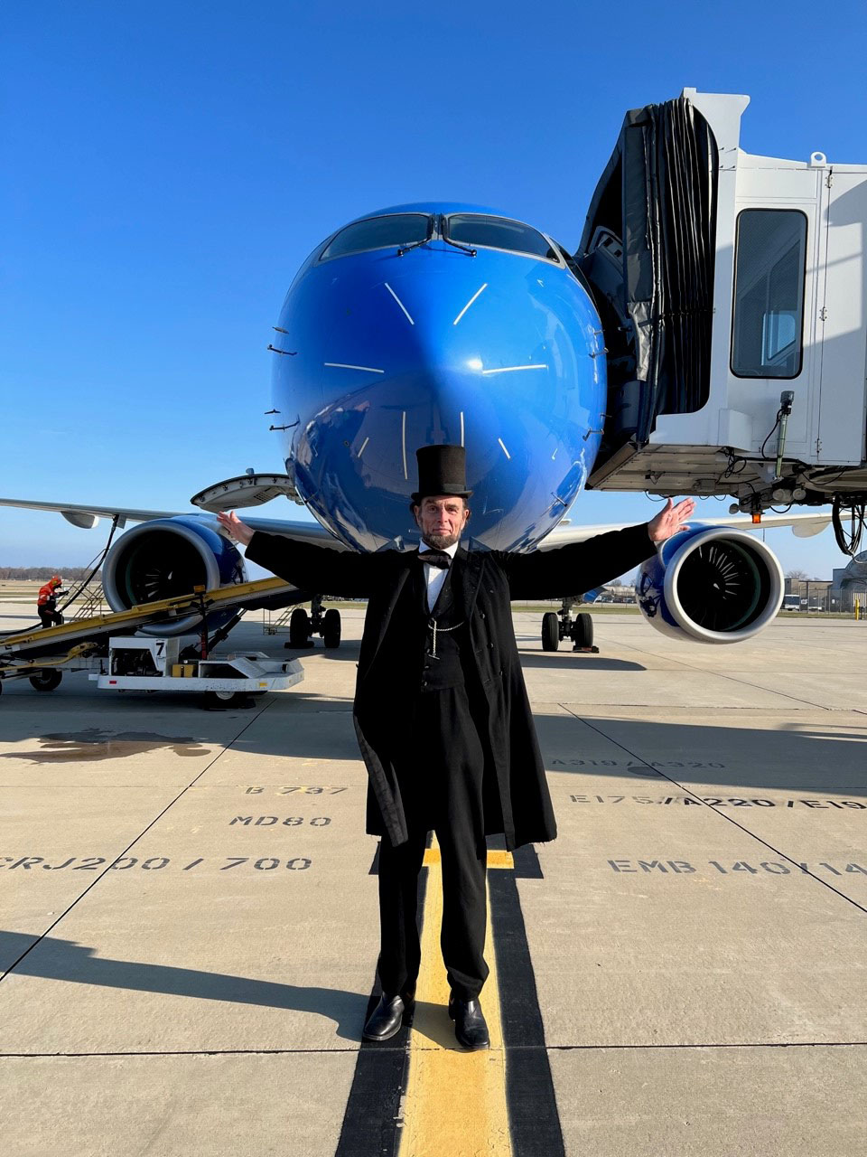 Abe With Plane
